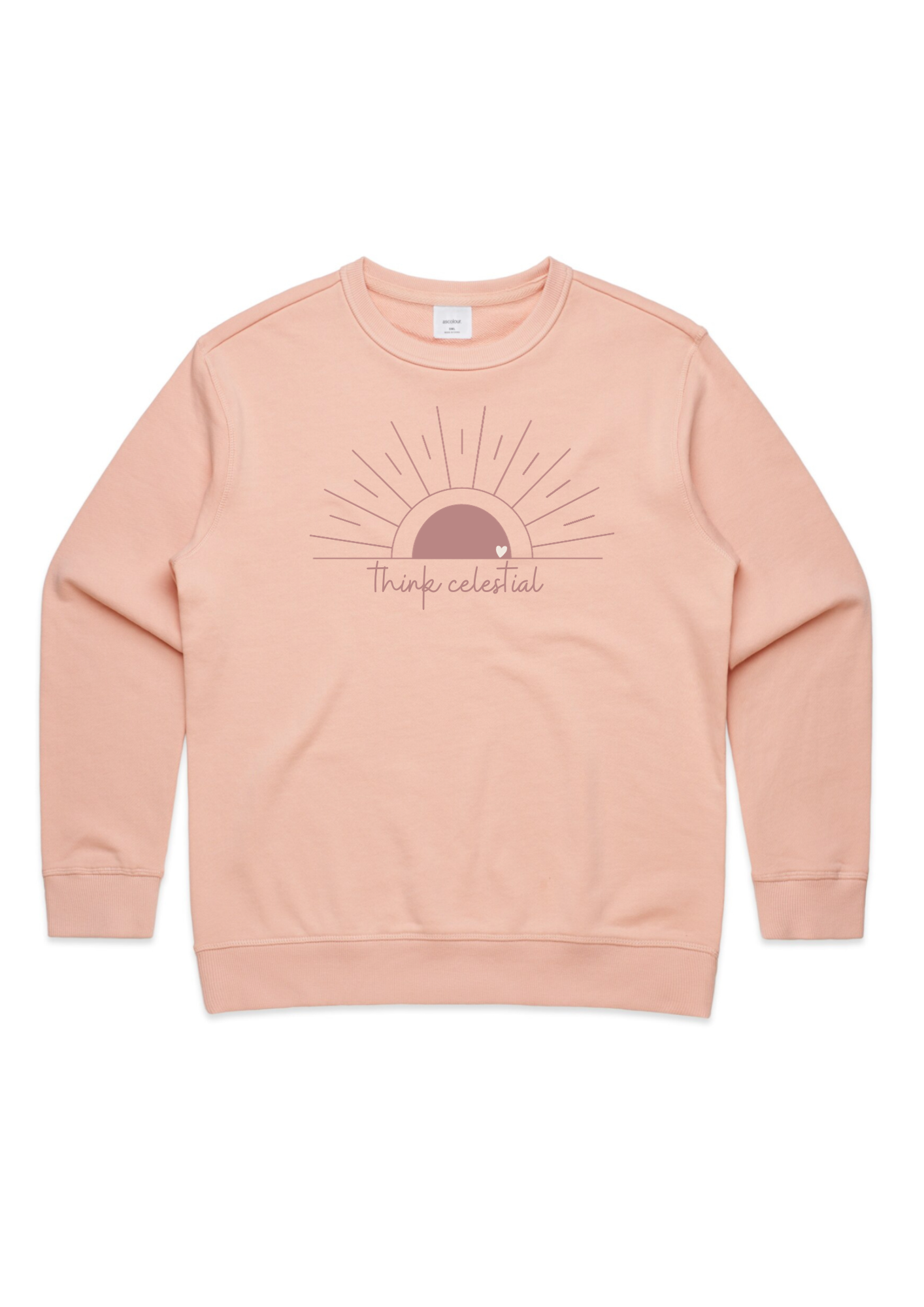 Think Celestial Pale Pink Premium Crew