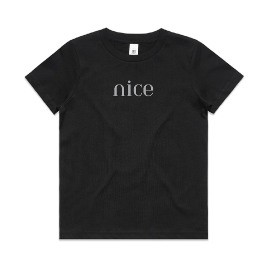 Kids Black T Nice