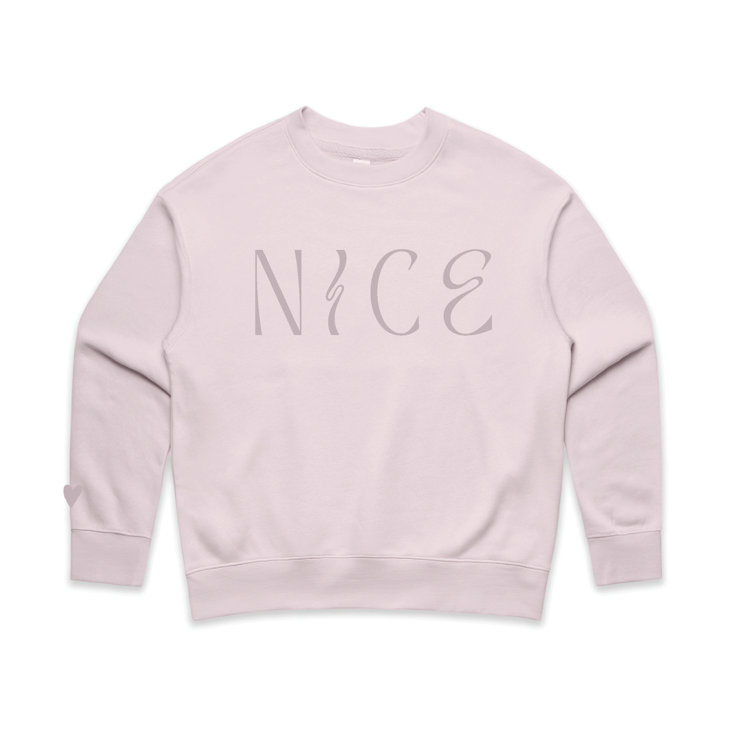 NICE crewneck welcome2rcrazy welcometoourcrazy purple chic comfortable choose nice because nice matters 